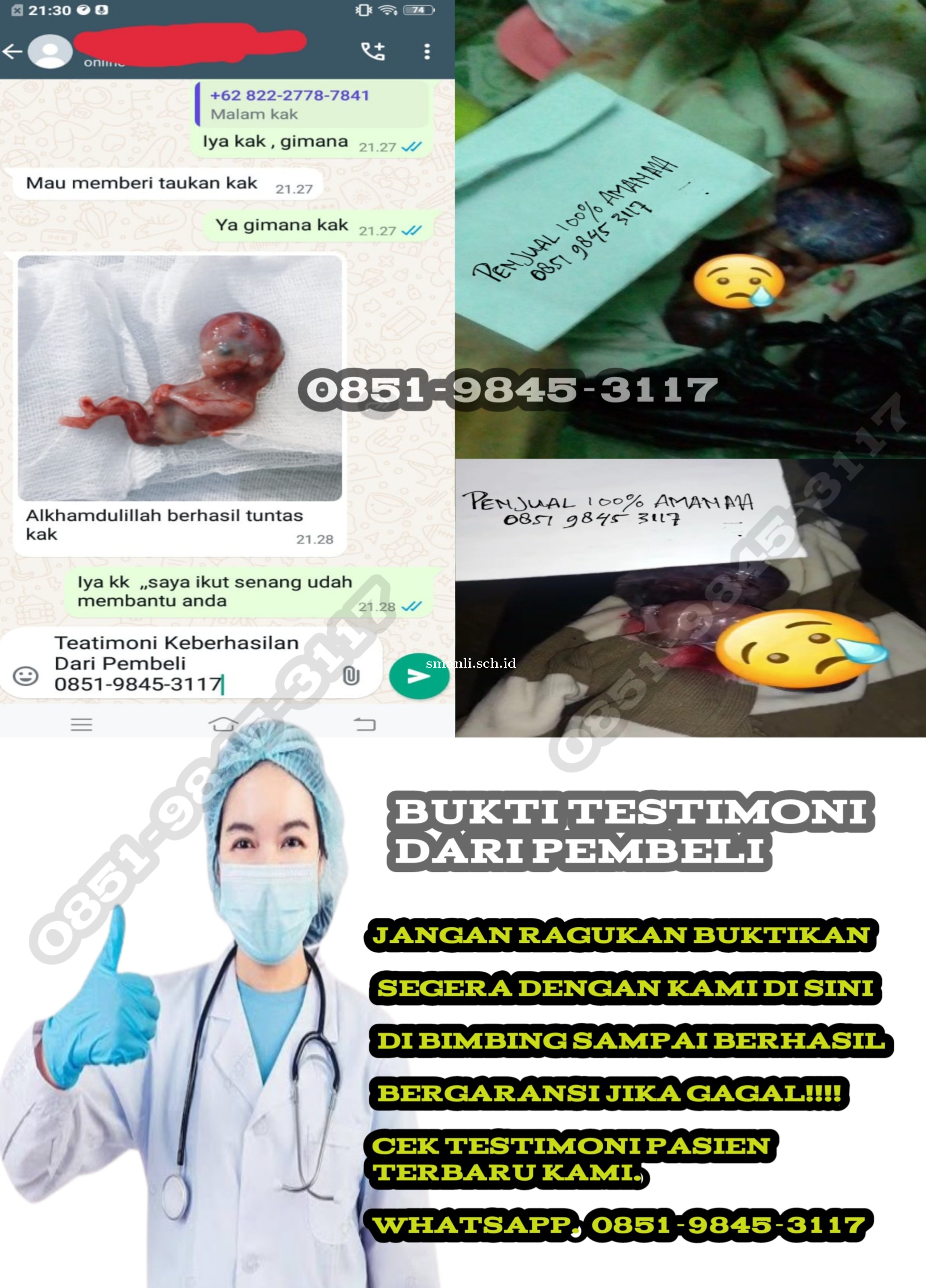 WA 0851-9845-3117 Dokter Jual Obat Aborsi 0851-9845-3117 Obat Cytotec ( ASLI ) Di Solok